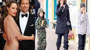 Angelina Jolie'nin Brad’siz ilk tatili!