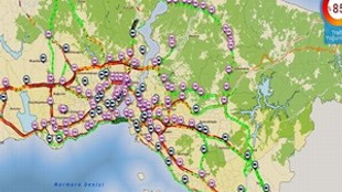 Kar başladı, İstanbul trafiği kilitlendi!