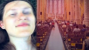 Rus turiste kilisede iğrenç taciz!