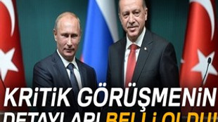 Cumhurbaşkanı Erdoğan ve Putin’in görüşmesinin detayları