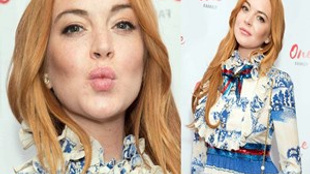 Lindsay Lohan'ı hediye paketine benzettiler