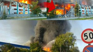 Çerkezköy'de büyük yangın