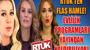 RTÜK'ten flaş 'evlilik program'ı hamlesi!..