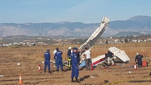 Antalya’da keşif uçağı düştü!...