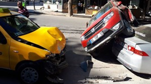 Ankara’da korkutan trafik kazası