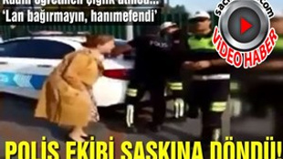 Polis çevirmesine takılan kadın öğretmen çığlık attı