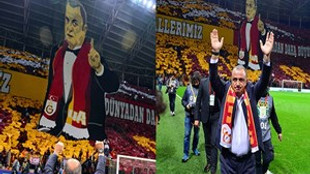 Galatasaray'dan 3 boyutlu Fatih Terim koreografisi