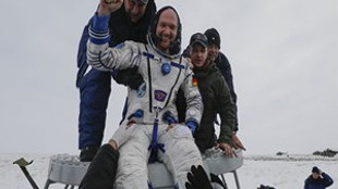 3 astronot Dünya'ya döndü