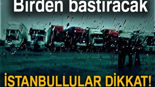 İstanbul'da bugün yağmur var!