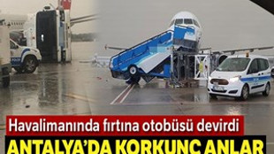 Antalya Havalimanı'nda hortum: 11 yaralı