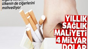 Sigara kullanımı ülkenin de ciğerlerini mahvediyor