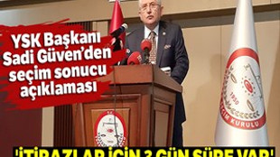 YSK Başkanı Sadi Güven: "Şu an Ekrem İmamoğlu önde"