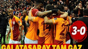 Galatasaray tam gaz: 3-0