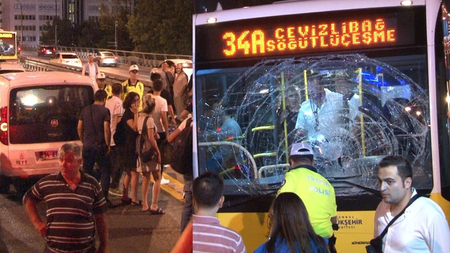 Şişli’de metrobüs kazası: 2 yaralı