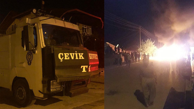 Mahalleli tacizcinin evini basıp eşyalarını sokakta ateşe verdi