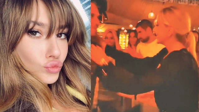 Şeyma Subaşı sevgilisini öpücüklere boğdu
