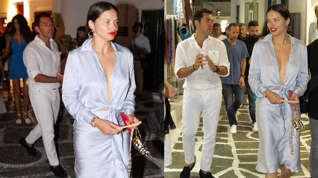 Adriana Lima'nın yeni aşkı Mikonos'ta para saçtı