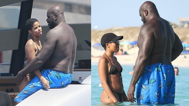 Shaquille O'Neal ve sevgilisi tatilde birbirine girdi!