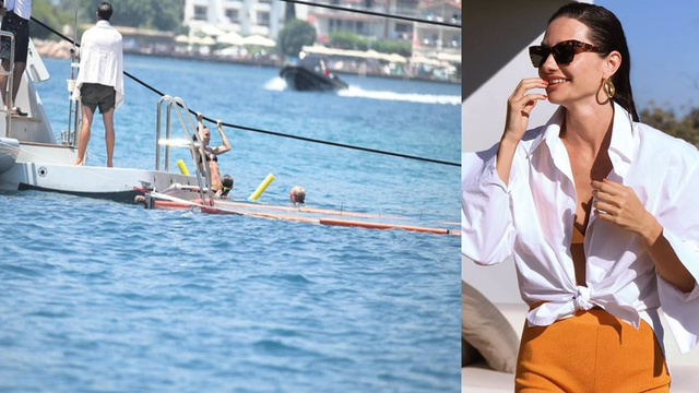 Yasemin Özilhan tatilde de sporu aksatmıyor