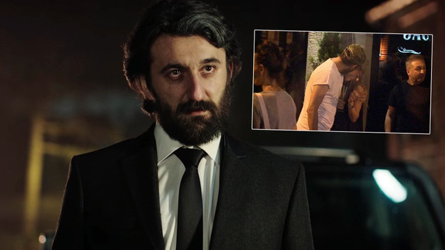 Necip Memili sarışın güzelin dudaklarına yapıştı!