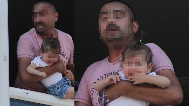 "İşsizim" deyip, kucağındaki çocuğu ile cama çıktı!
