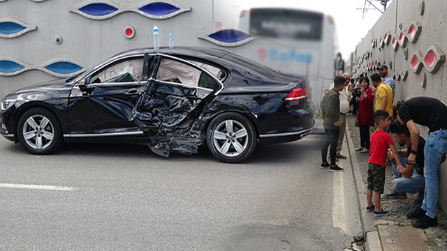 3 araç birbirine girdi, 44 yolcu ölümden döndü!