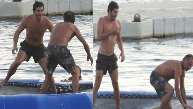 Burak Deniz ve Gürkan Uygun'un tatil buluşması