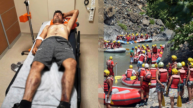 Dalaman'da raftingi kana buladılar!