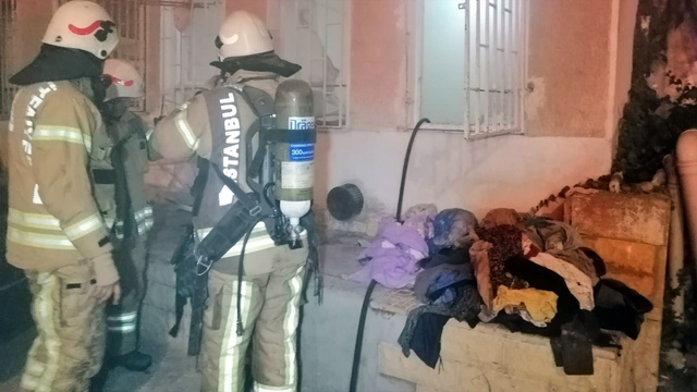 Çakmak gazı dairenin yanmasına neden oldu