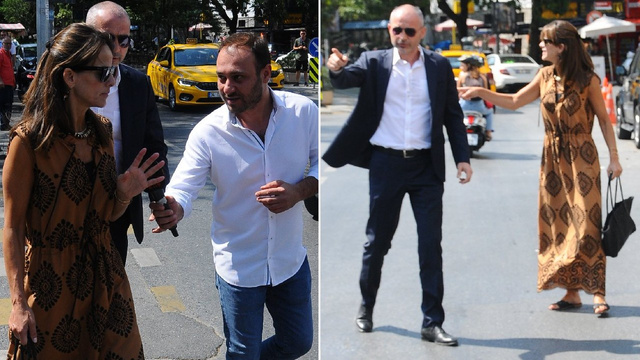 Edvina Sponza korumayla geziyor!