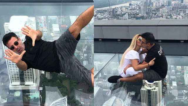 Emrah ve eşinin adrenalin dolu tatili