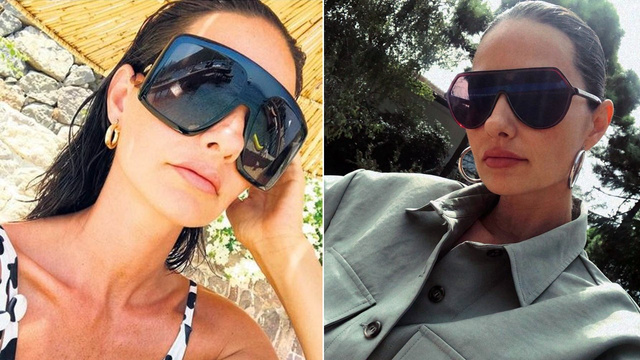 Yasemin Özilhan güneş gözlükleriyle havasını atıyor