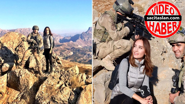 Nazlı Çelik Mehmetçik'le birlikte operasyona katıldı