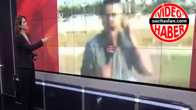 CNN Türk muhabirini yerinde zıplatan patlama