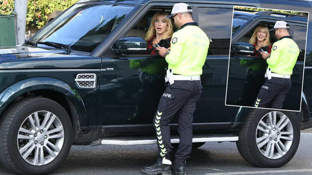 Burcu Esmersoy trafik çevirmesine takıldı