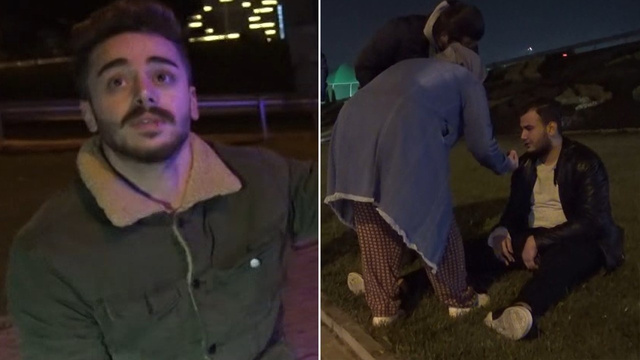 20 takla atan aracın içinden burnu kanamadan çıktı!