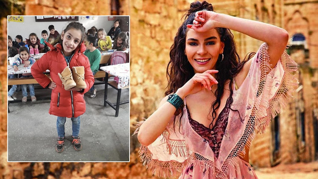Ebru Şahin minikleri sevindirdi