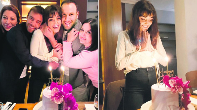 Hande Erçel'e romantik yaş günü kutlaması