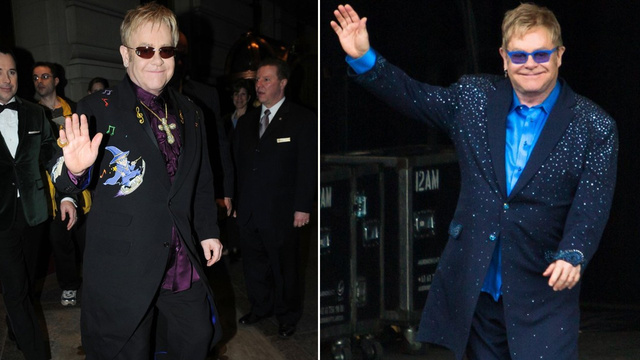 Elton John altına bez bağlayarak sahne aldı