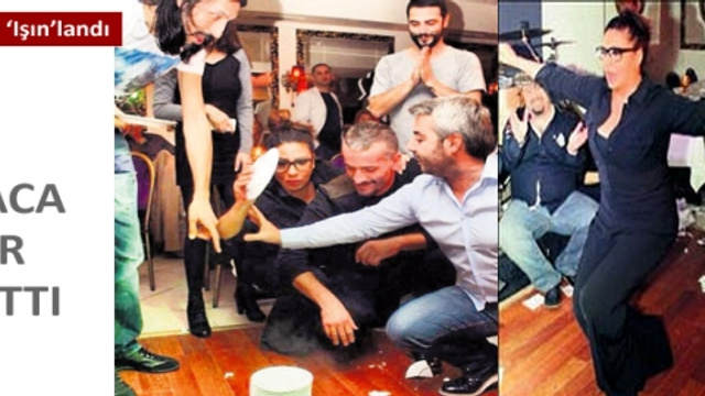 Işın Karaca tavernada efkar dağıttı!...