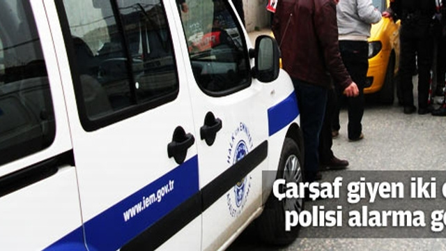 Kadın kılığında banka soydular!..