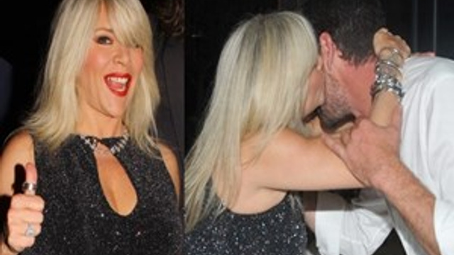Samantha Fox'tan Cemal Hünal'a öpücükler