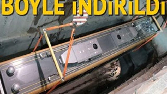 İstanbul'un yeni metro vagonları raylara indirildi