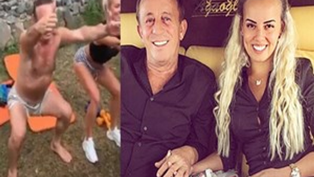 Ali Ağaoğlu sevgilisiyle sporda