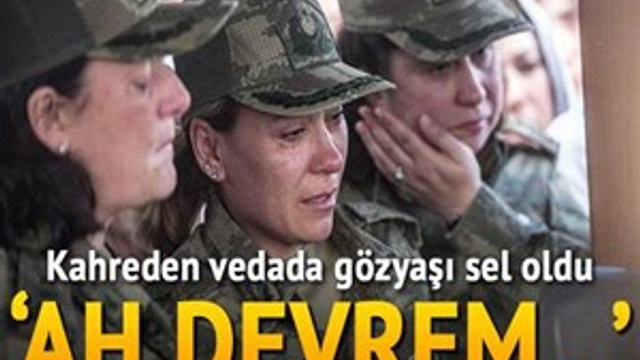 Şehide yürek yakan veda