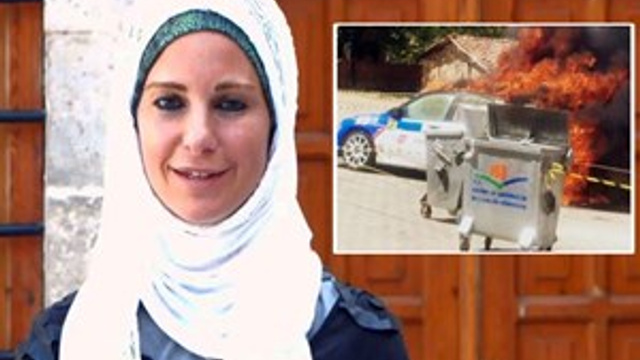 Burcu Çetinkaya’nın aracı yarış sırasında alev aldı!