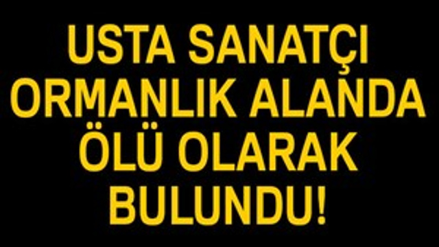 Usta sanatçı KKTC'de ölü bulundu