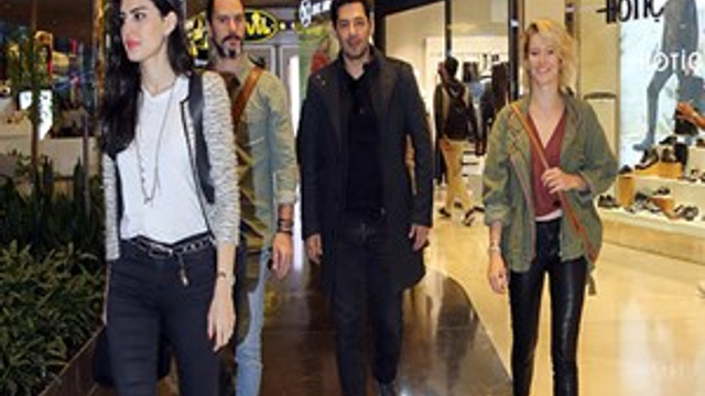 Fırat çifti, Burcu Biricik ve eşiyle buluştu