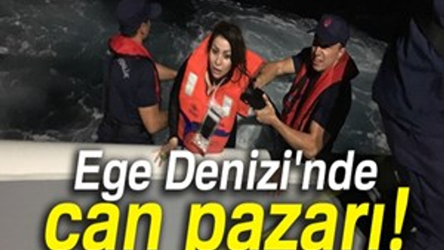 Ege denizinde can pazarı yaşandı!