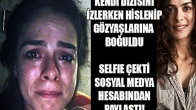 Özge Özpirinçci kendi dizisini izlerken hislendi!